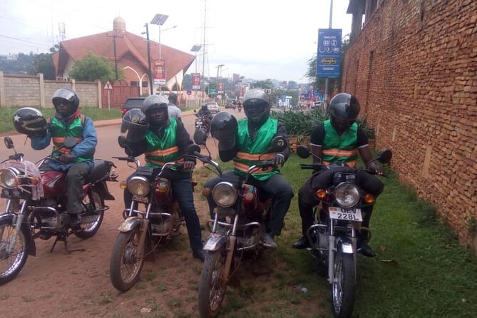 Kampala boda boda tours [motorbike tours]. - Pausing at Rubaga Cathedral