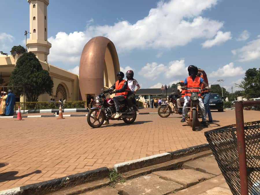 KAMPALA MOTOR BIKE TOURS (boda boda tours) - Craft shopping at Bagala