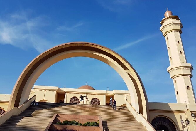 Tombs, King’s palace & Gaddafi mosque walk (Airpals Safaris tour) - Gaddafi National Mosque and the 304-step climb